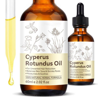 Cyperus Rotundus Oil, Natural for Reducing Body Hair Growth, Cyperus Rotundus Oil for Hair Removal, Reduces Unwanted Hair Growth, Reducing Body Hair Growth, Shrink Pores - 2.02 Fl Oz DLOMFVFQ