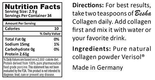 BESHA INC Verisol - Collagen Bioactive Peptides (Natural Collagen Powder) Made in Germany BESHA INC buy australia supplements