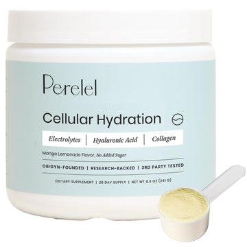 Perelel Hydration Powder, Electrolyte Supplement with Collagen & Hyaluronic Acid, Mango Lemonade Flavor, Soy & Gluten Free, Non GMO, No Added Sugar, 28 Servings Perelel buy australia supplements