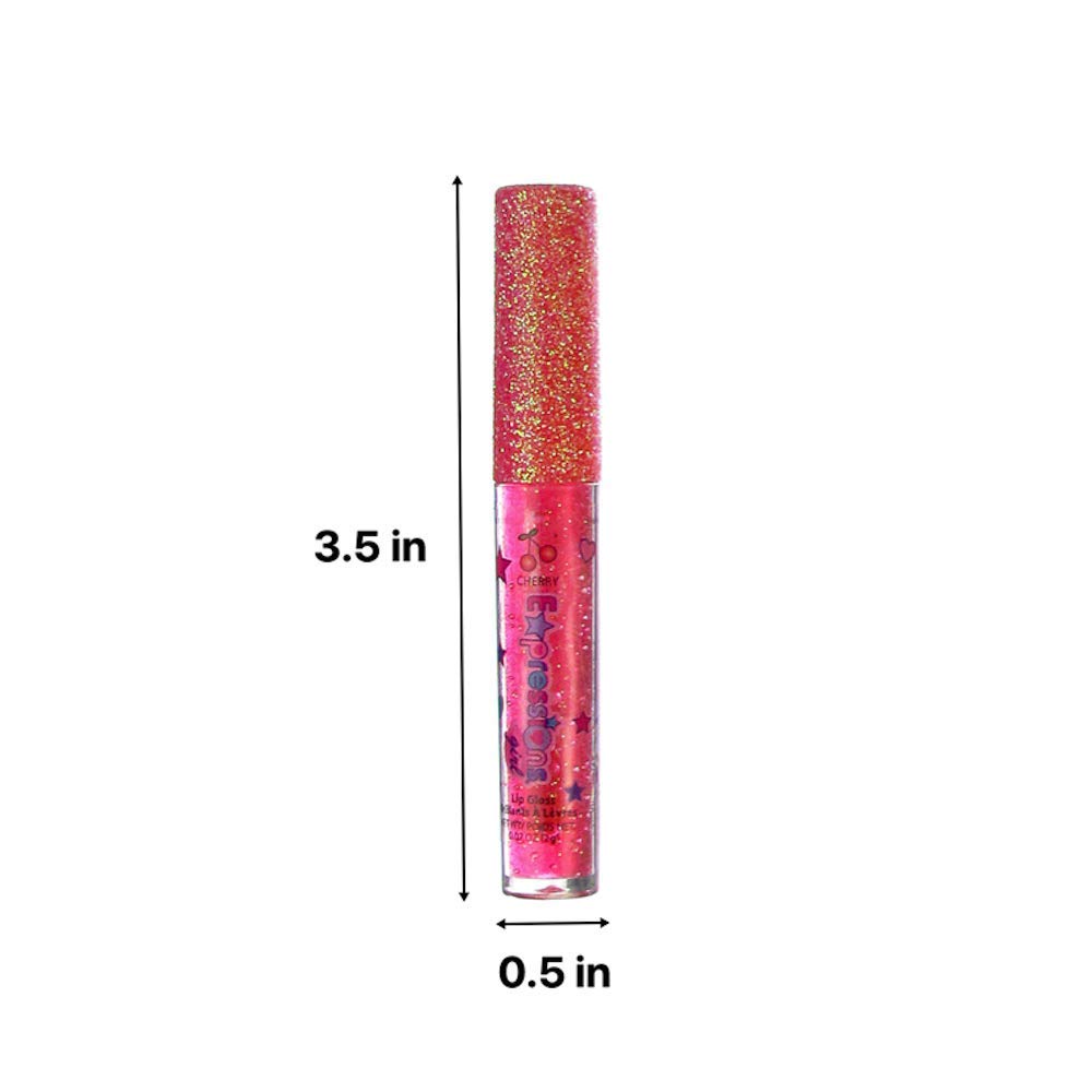 7pc Fruity Flavored Lip Gloss Set - Assorted Fruit Flavor-Great Gift Expressions girl