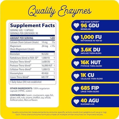 Enzymedica Natto-K Capsules, Vegan, Gluten Free, Kosher - 90 Capsules Gsupps Australia