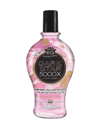 European Gold Dark Star 5000X Indoor Tanning Lotion for Tanning beds, 12 fl oz European Gold