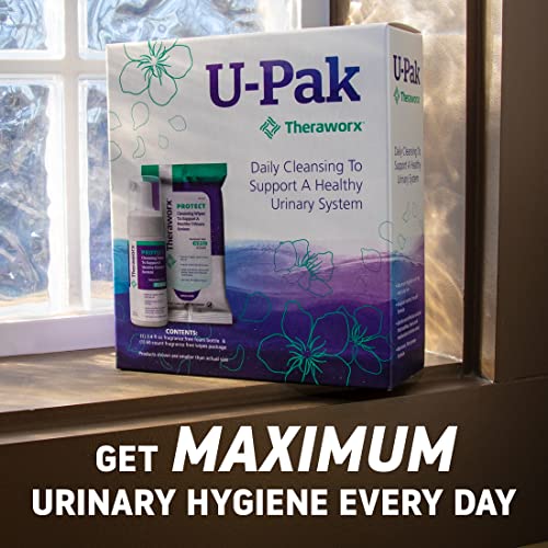 Theraworx Protect U-Pak 60-Ct Wipes & Hygiene Foam 3.4 oz for Urinary Health (Pack of 1) THERAWORX PROTECT buy australia supplements