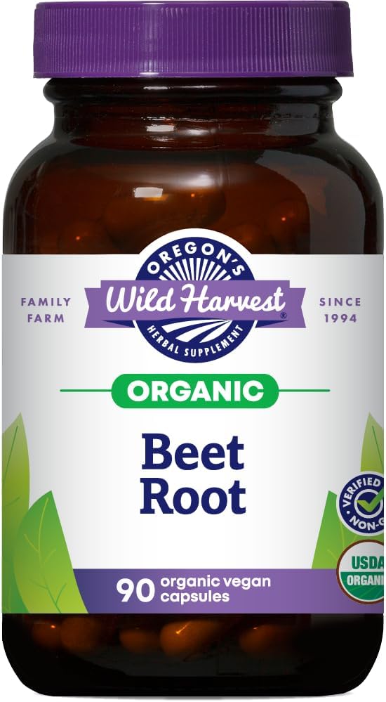 Oregon's Wild Harvest Organic Beet Root Capsules – 90 Vegan Capsules – USDA Certified Organic Beet Root Powder – Non-GMO, Gluten-Free, Dairy-Free, Soy-Free – Grown in North America – Made in the USA Gsupps Australia