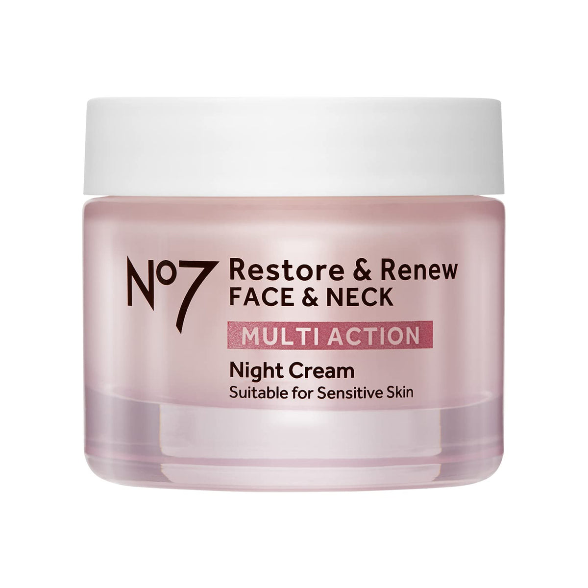 No7 Restore & Renew Sculpting Night Cream for Face & Neck, 1.69 Oz No7