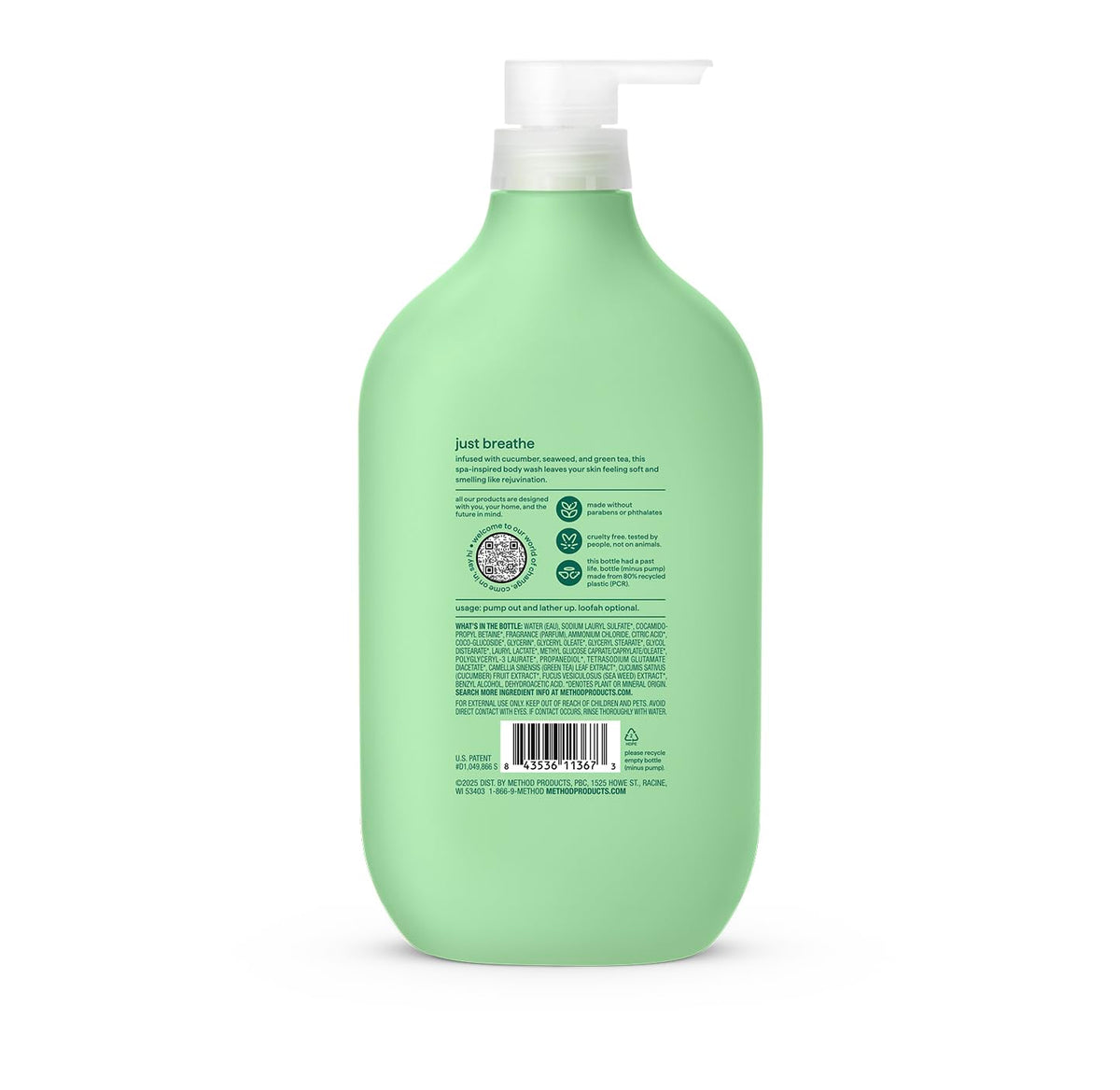 method Body Wash, Daily Zen, 28 fl oz Method