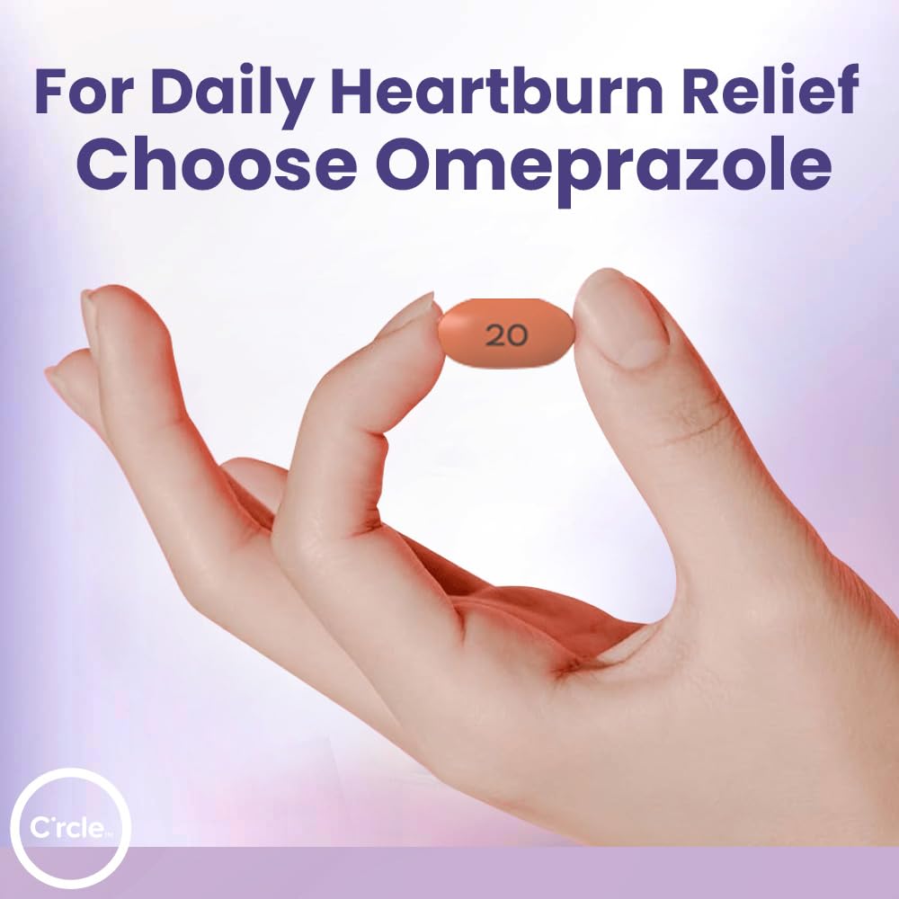 Omeprazole 20mg Bulk 84 ct - Heartburn Medicine Omeprazole Tablets - Acid Reducer Pills for Heartburn Relief and Acid Reflux Medicine - Six 14 Ct Bottles C'rcle buy australia supplements