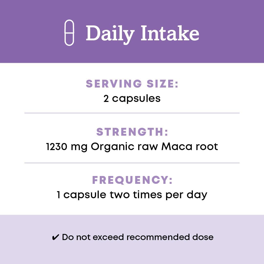 Oregon's Wild Harvest Maca Root | Made with Organic Raw Maca Root and Vegan Capsules, 90 Count Gsupps Australia