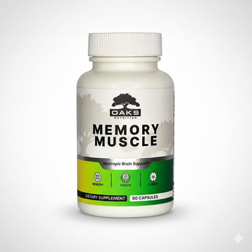 Memory Muscle – Advanced Nootropic Brain Supplement with Vitamin B12, Bacopa Monnieri & DMAE for Focus, Memory, Mental Clarity & Clean Energy – Premium Cognitive Support Formula Oaks Nutrition buy australia supplements