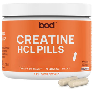 Bod Creatine HCL Capsules – 150 Pills | Creatine Hydrochloride Supplement for Men & Women | Easy-to-Swallow Alternative to Monohydrate Powder, Unflavored & Keto-Friendly Bod buy australia supplements