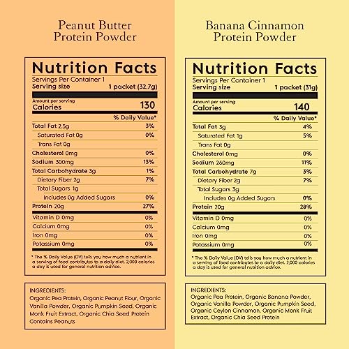Truvani Organic Vegan Protein Powder Sample Pack - 20g of Plant Based Protein, Organic Truvani buy australia supplements