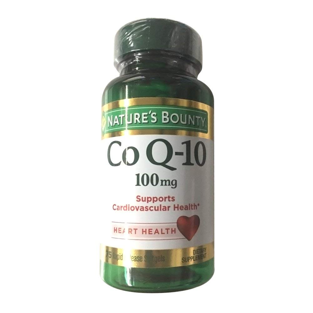 Nature's Bounty CoQ10, Helps Maintain Healthy Blood Pressure, 100 mg, Rapid Release Softgels, 75 Count Gsupps Australia