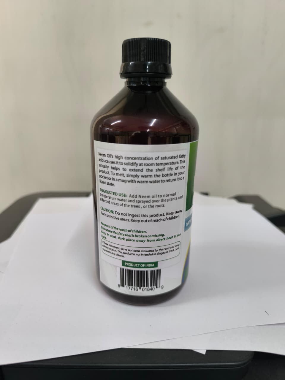 Best Naturals 100% Pure Neem Oil, 100% Cold Pressed and Unrefined - 16 OZ (1 Bottle) Best Naturals