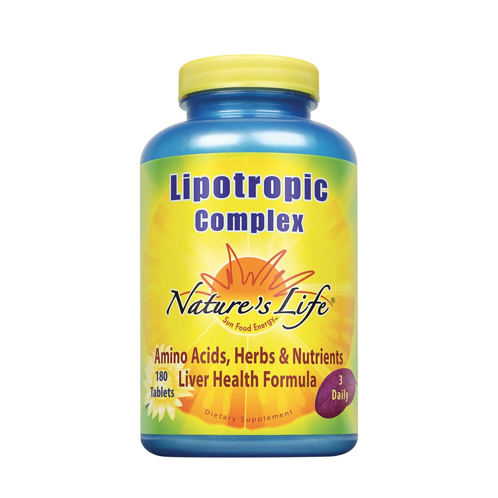 Nature's Life Lipotropic Complex | Comprehensive Support for Healthy Liver Function | with Choline & Inositol | Non-GMO | 180 Vegetarian Tablets Nature's Life buy australia supplements