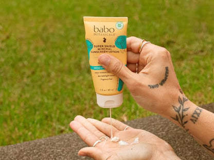 Babo Botanicals Sheer Mineral Sunscreen Lotion SPF 50 with 100% Mineral Active Ingredients for Babies, Kids or Extra Sensitive Skin, Lightweight Babo Botanicals