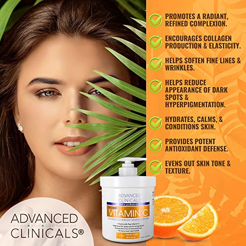 Advanced Clinicals Vitamin C Cream. Advanced Brightening Cream. Anti-aging cream Advanced Clinicals buy australia supplements