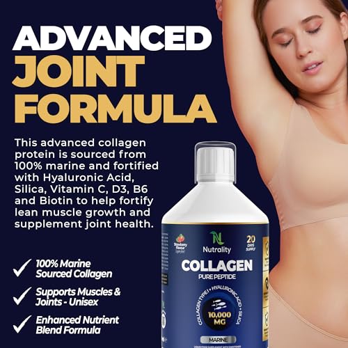 Nutrality Marine Collagen Sugar Free Liquid | Peptides, Hyaluronic Acid, Silica, Biotin, 10000mg Type 1 Nutrality buy australia supplements