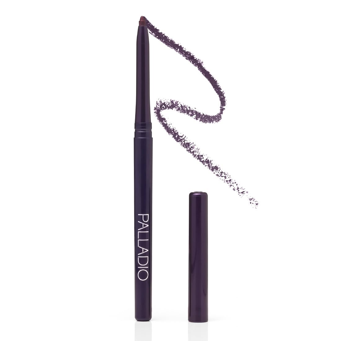 Palladio Retractable Waterproof Eyeliner, Richly Pigmented Color and Creamy, Slip Twist Up Pencil Eye Liner, Smudge Proof Long Lasting Application, All Day Wear, No Sharpener Required, Exotic Plum Palladio
