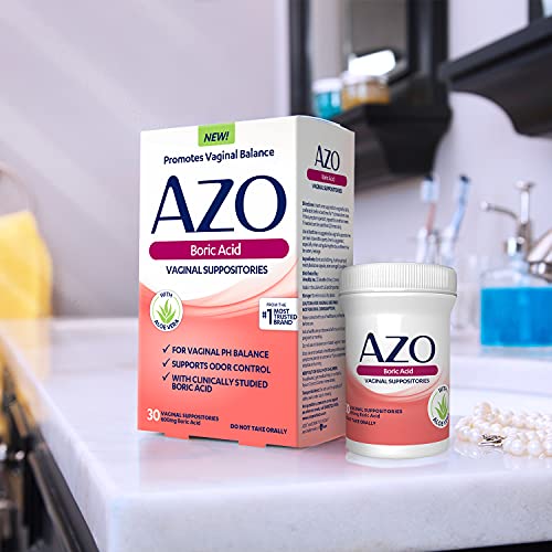 AZO Boric Acid Vaginal Suppositories, Helps Support Odor Control and Balance Vaginal PH AZO buy australia supplements