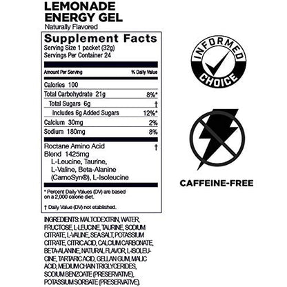 GU Energy Roctane Ultra Endurance Energy Gel, 24-Count, Lemonade