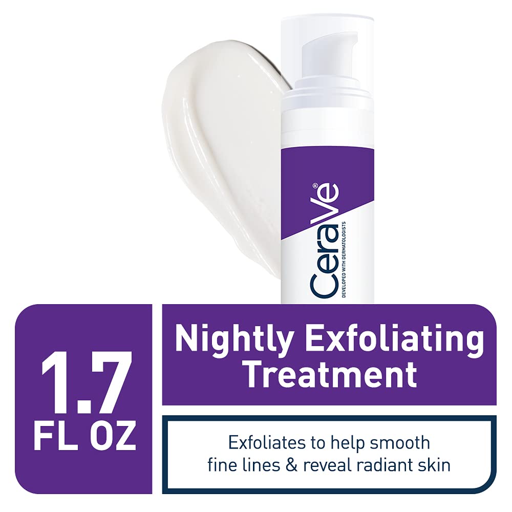 CeraVe Exfoliating Treatment, Anti Aging Serum with Glycolic Acid, 17oz CeraVe