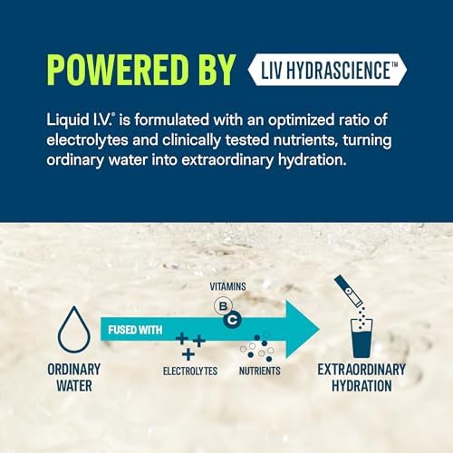 Liquid I.V.® Hydration Multiplier - Tropical Punch | Electrolyte Powder Drink Mix | 1 Pack (16 Servings) Liquid I.V. buy australia supplements