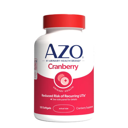 AZO Cranberry Supplement, Made with Concentrated Whole Fruit Cranberry Powder to Help Cleanse and Protect the Urinary Tract AZO