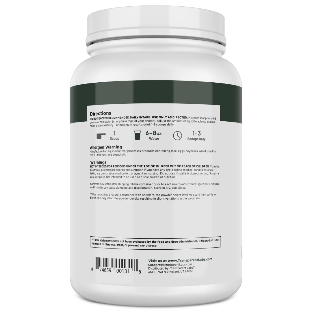 Transparent Labs 100% Pea Protein Powder - 28g Organic Plant Protein per Serving, Clean Pea Isolate Powder, USDA Organic, Vegan, Gluten-Free, Sugar-Free, Non-GMO - 30 Servings, Chocolate Transparent Labs buy australia supplements