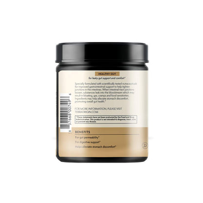 TERRA ORIGIN Healthy Gut Peach Banana | 30-Servings with L-Glutamine, Zinc, Glucosamine, Slippery Elm Bark, Marshmallow Root and More! TERRA ORIGIN