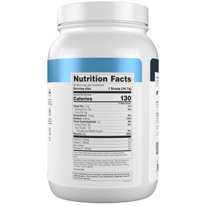 Transparent Labs Grass-Fed Whey Protein Isolate - Naturally Flavored, Gluten Free Whey Protein Powder with 28g of Protein per Serving & 9 Amino Acids - 30 Servings, French Vanilla