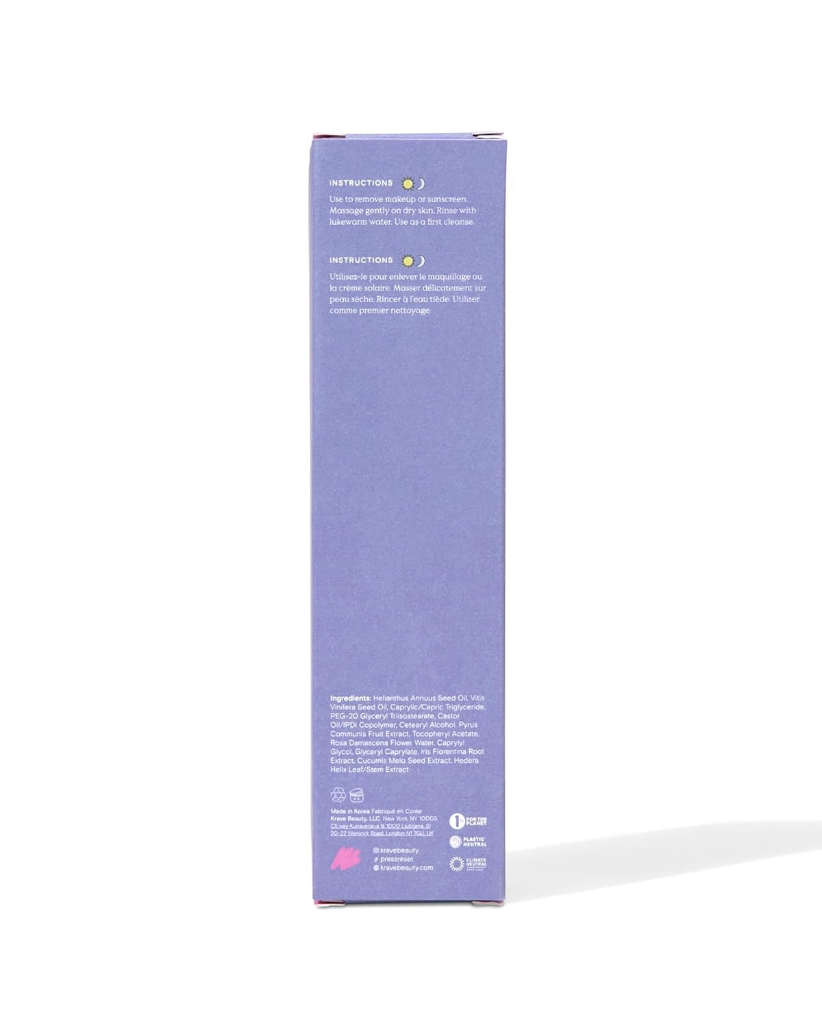 KraveBeauty Makeup Re-Wined Cleansing Oil Makeup Remover, 100 mL KraveBeauty