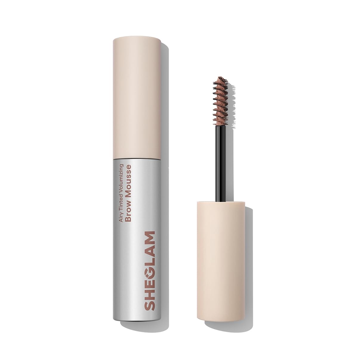 SHEGLAM Airy Tinted Volumizing Brow Mousse Eyebrow Cream Gel Highly Pigmented Shaping Filling Water Removal-Ash Pink SHEGLAM