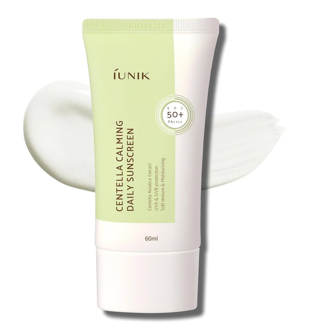 IUNIK Centella Calming Moisture Daily Sunscreen SPF 50+ PA++++ Matte & No White Cast Centella Asiatica Dry Oily Sensitive Vegan Korean Skincare IUNIK