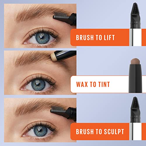 Maybelline TattooStudio Brow Lift Stick Makeup with Tinted Wax Conditioning Complex, Soft Brown, 1 Count MAYBELLINE