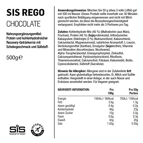 Science In Sport REGO Rapid Recovery Drink Powder, Post Workout Protein Powder, 20 g of Protein Science in Sport buy australia supplements