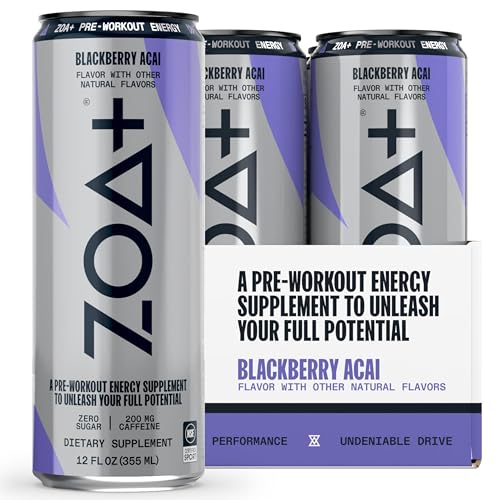 ZOA+ Pre-Workout Sugar Free Energy Drink, Orange Grapefruit - NSF Certified for Sport ZOA buy australia supplements