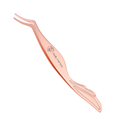 Pretty memory Eyelash Applicator Tool Stainless Steel Lash Tweezers Pretty memory