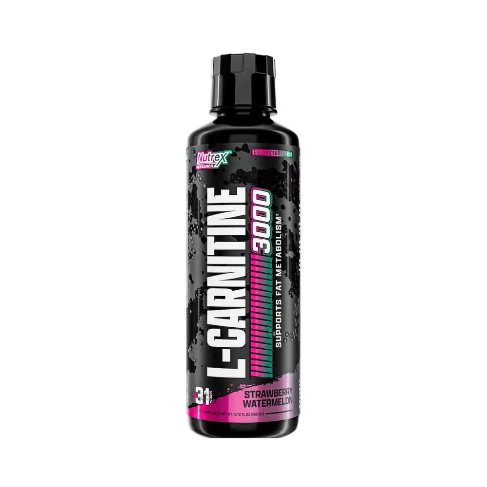 Nutrex Research L Carnitine 3000 - Clinically Dosed L-Carnitine Liquid for Energy, Metabolism & Muscle Recovery - Delicious Strawberry Watermelon - No Sugar, No Carbs Nutrex Research