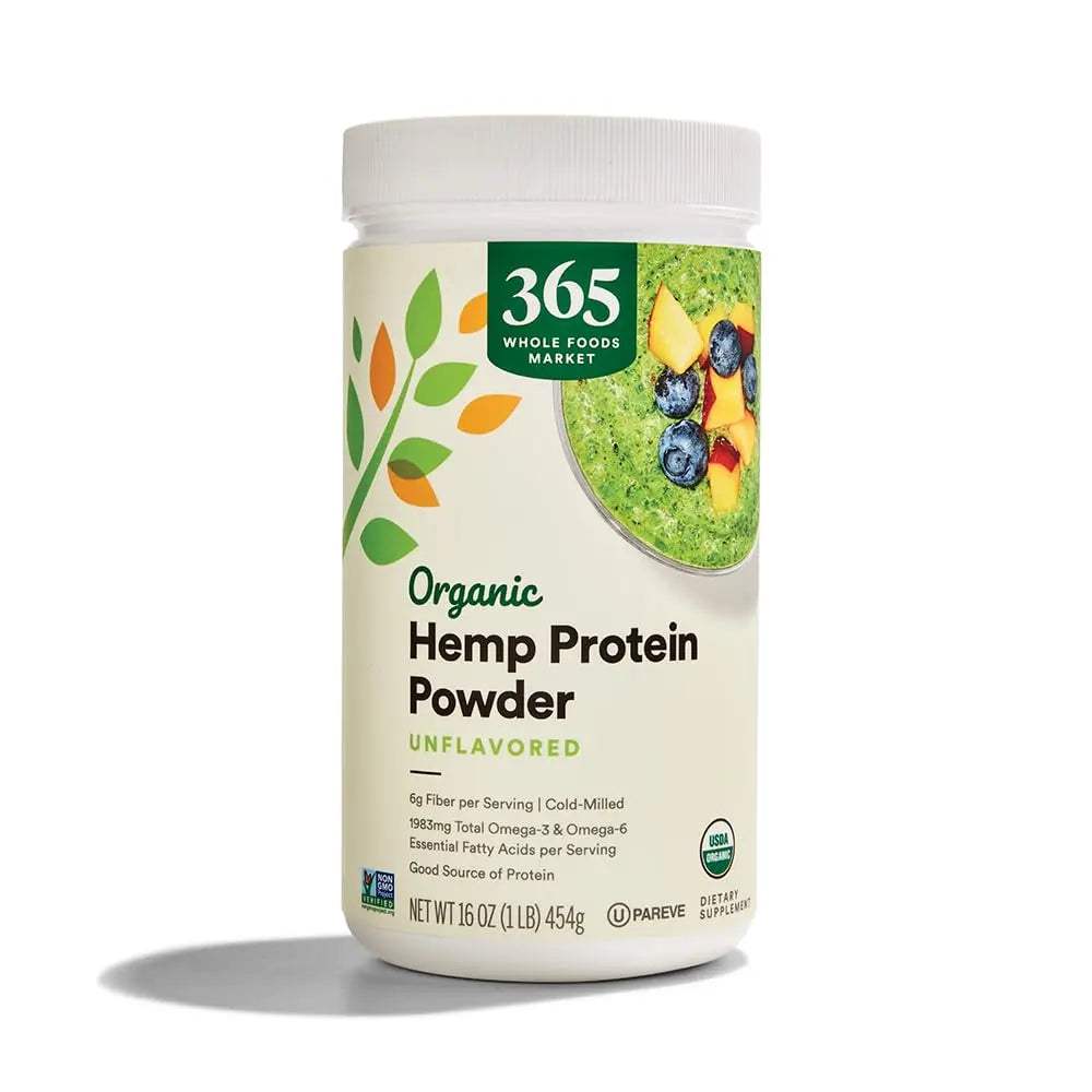 365 by Whole Foods Market, Organic Hemp Protein Powder Unflavored, 16 oz 365 by Whole Foods Market