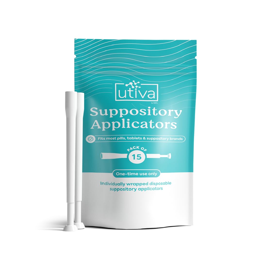 10% Bundle Utiva Boric Acid - 600mg 30-Boric Acid Vaginal Suppositories to Lower pH and Support Vaginal Health + Utiva Suppository Applicators – Hygienic Individually Wrapped 15 Vaginal Applicators Szio+ buy australia supplements
