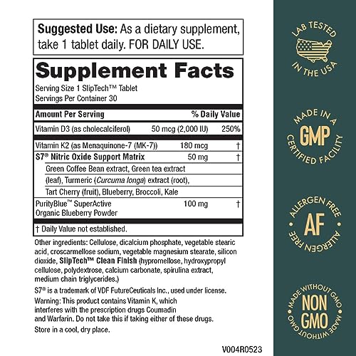 Purity Products Artery Pill Core from MK-7 Vitamin K2, Plant-Based S7 Nitric Oxide Booster Purity Products buy australia supplements