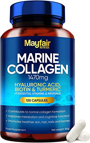 Mayfair Nutrition Marine Collagen 120 High Strength Capsules 1470mg Complex with Hyaluronic Acid Mayfair Nutrition buy australia supplements