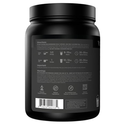 Transparent Labs Bulk Black Pre Workout - Clinically Dosed, Sugar Free Preworkout for Men and Women with Beta Alanine Powder, Citrulline Malate, & Caffeine - 30 Servings, Black Cherry