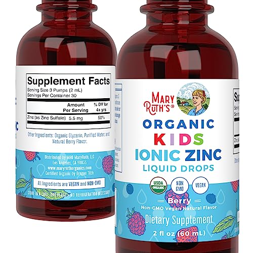 MaryRuth Organics Zinc Supplement for Immune Support, Immune Support Supplement for Kids, Ages 4-13, Zinc Sulfate, Vegan, USDA Organic, Glycerin Based, 2 Fl Oz MARYRUTH'S buy australia supplements