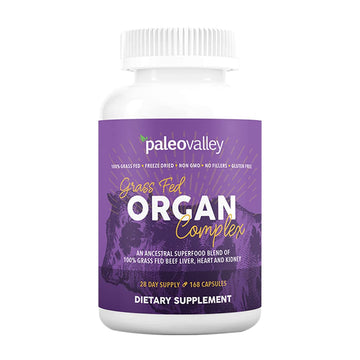 Paleovalley Grass Fed Beef Organ Complex - Freeze-Dried Beef Liver, Heart, and Kidney Blend, 1 Bottle Paleovalley buy australia supplements