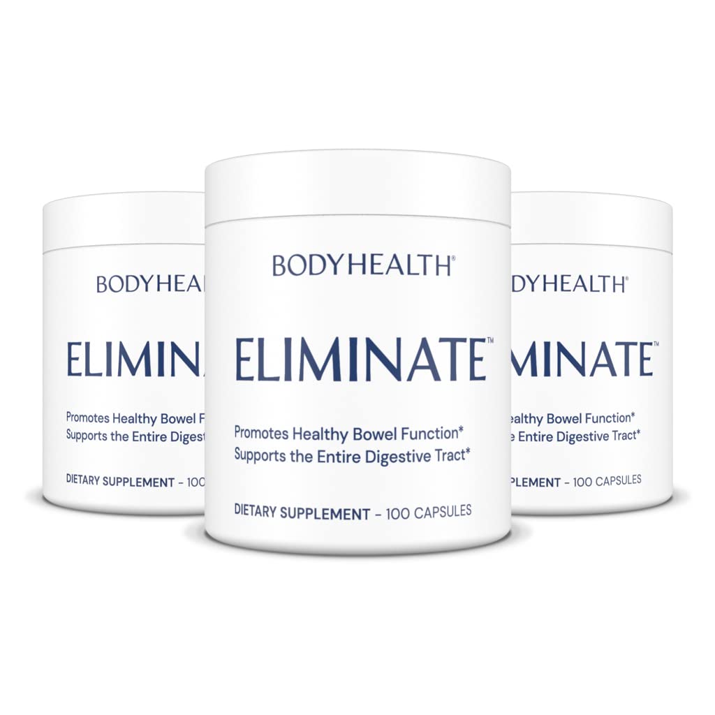 BodyHealth Intestinal Cleanse - Eliminate, Colon Cleanser Detox, Gentle Laxative Pills and Bowel Flush Constipation Relief for Adults, Body Cleanse for Colon Health BodyHealth