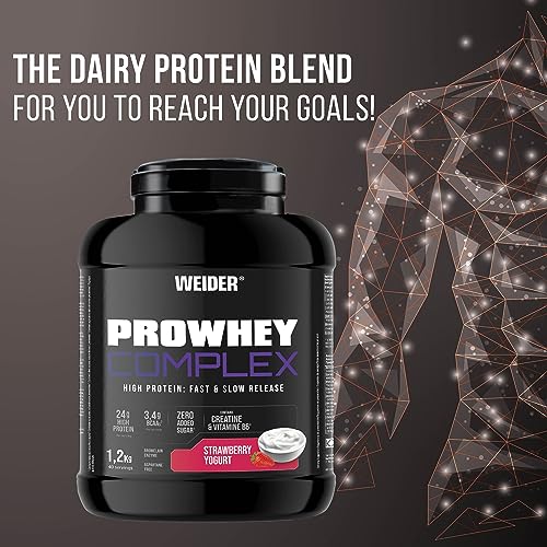 Weider ProWhey Complex (1,2kg) Strawberry-Yogurt Flavour. Formula Based on Whey Protein Weider buy australia supplements