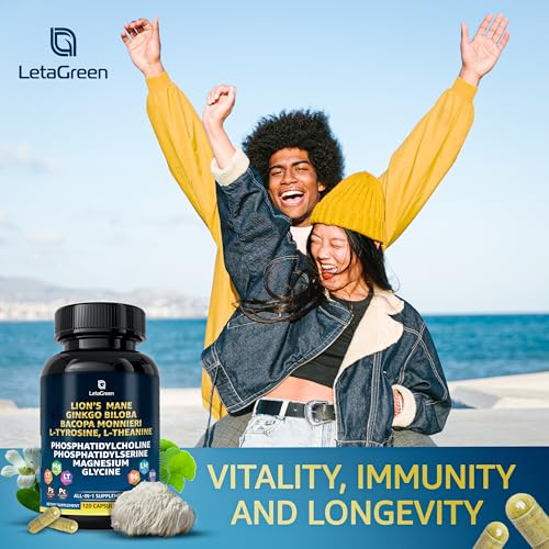 LetaGreen Organic Lions Mane Supplement Capsules - 120 Real Mushrooms Lion's Mane LetaGreen buy australia supplements