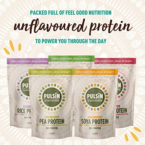 Pulsin - Unflavoured Vegan Pea Protein Powder - 250g - 8.0g Protein, 0g Carbs, 41 Kcals Per Serving Pulsin buy australia supplements