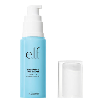 e.l.f. Hydrating Face Primer, Moisturizing Makeup Base, Smooths Pores & Fine Lines, Long-Lasting Wear, Preps Skin for Foundation Application, Large e.l.f.
